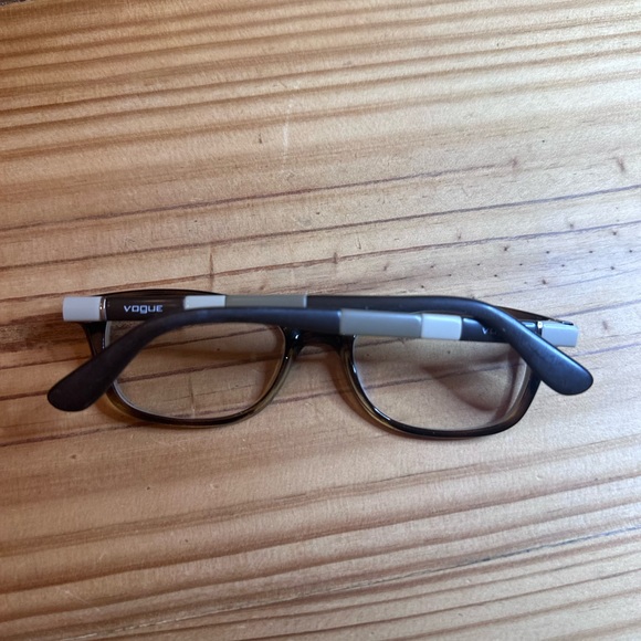 Vogue Black Rectangular Eyeglasses - Picture 4 of 12